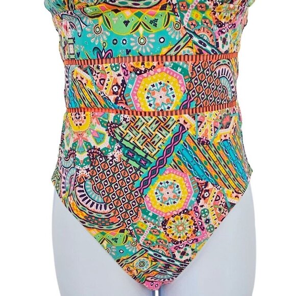 Bleu by Rod Beattie Womens 4 Seriously Sunny Wire Free One Piece Swimsuit - Picture 4 of 13